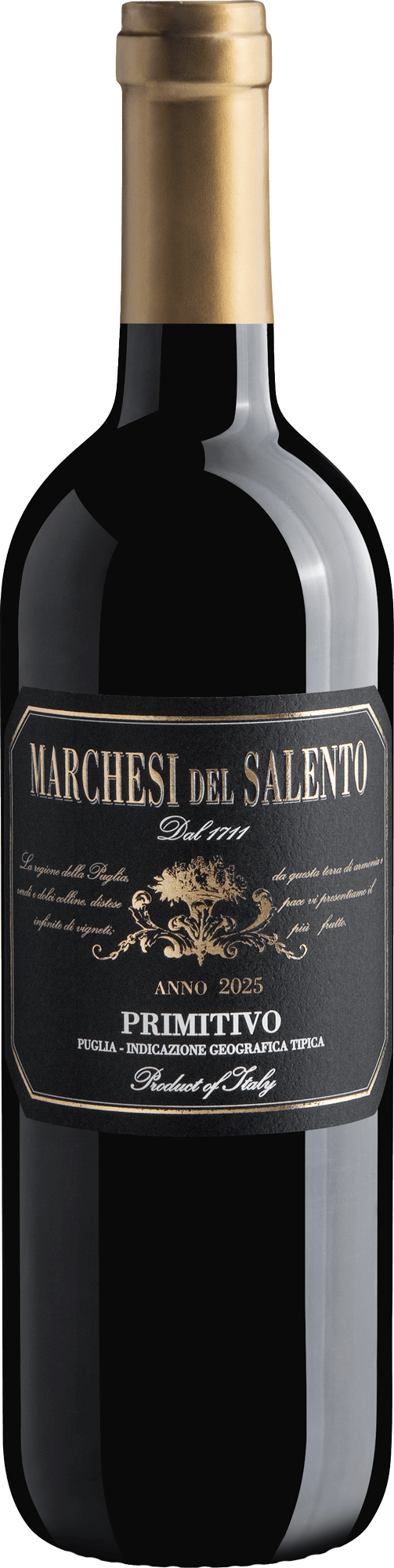 Garrafa do vinho Marchesi del Salento Primitivo IGT