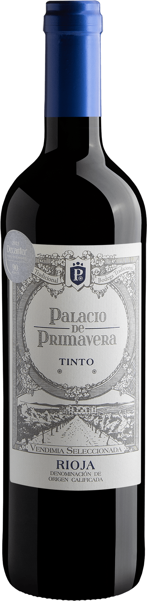 Garrafa do vinho Palacio de Primavera Tempranillo DOCa