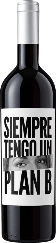 Garrafa do vinho Siempre Tengo Un Plan B Petit Verdot